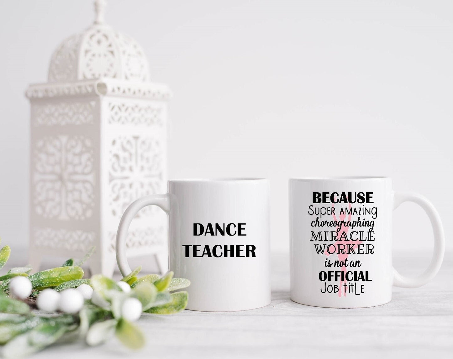 Personalised Ballet teacher appreciation mug