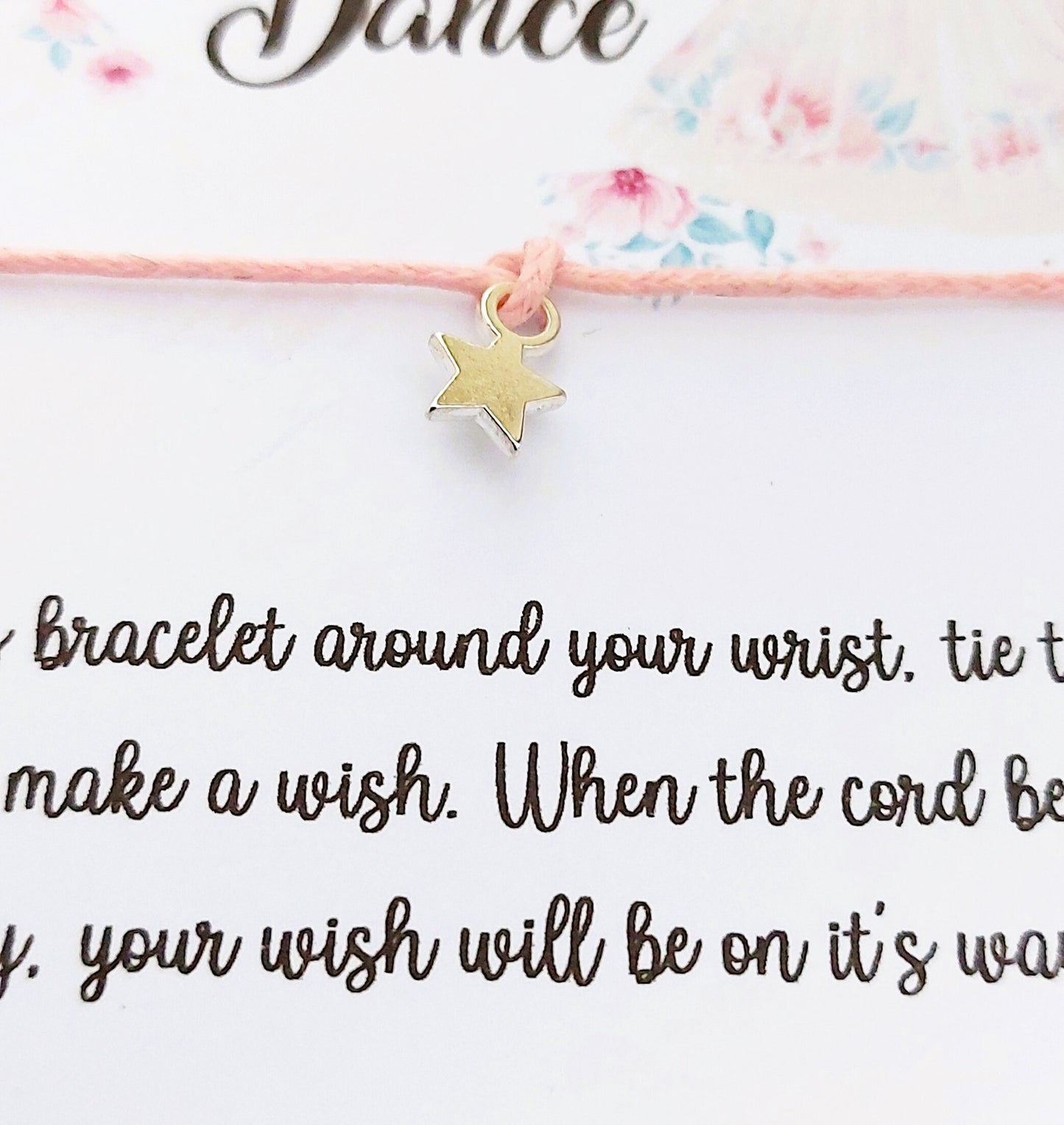 Life is better when you dance Ballerina wish bracelet
