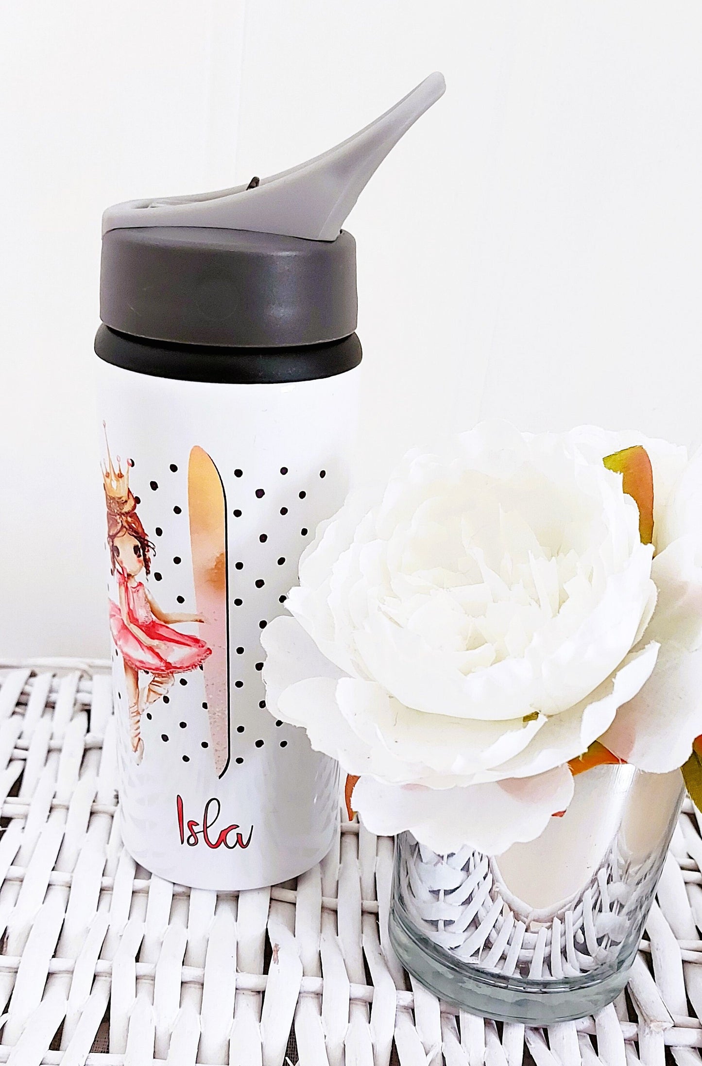 Personalised ballerina water bottle