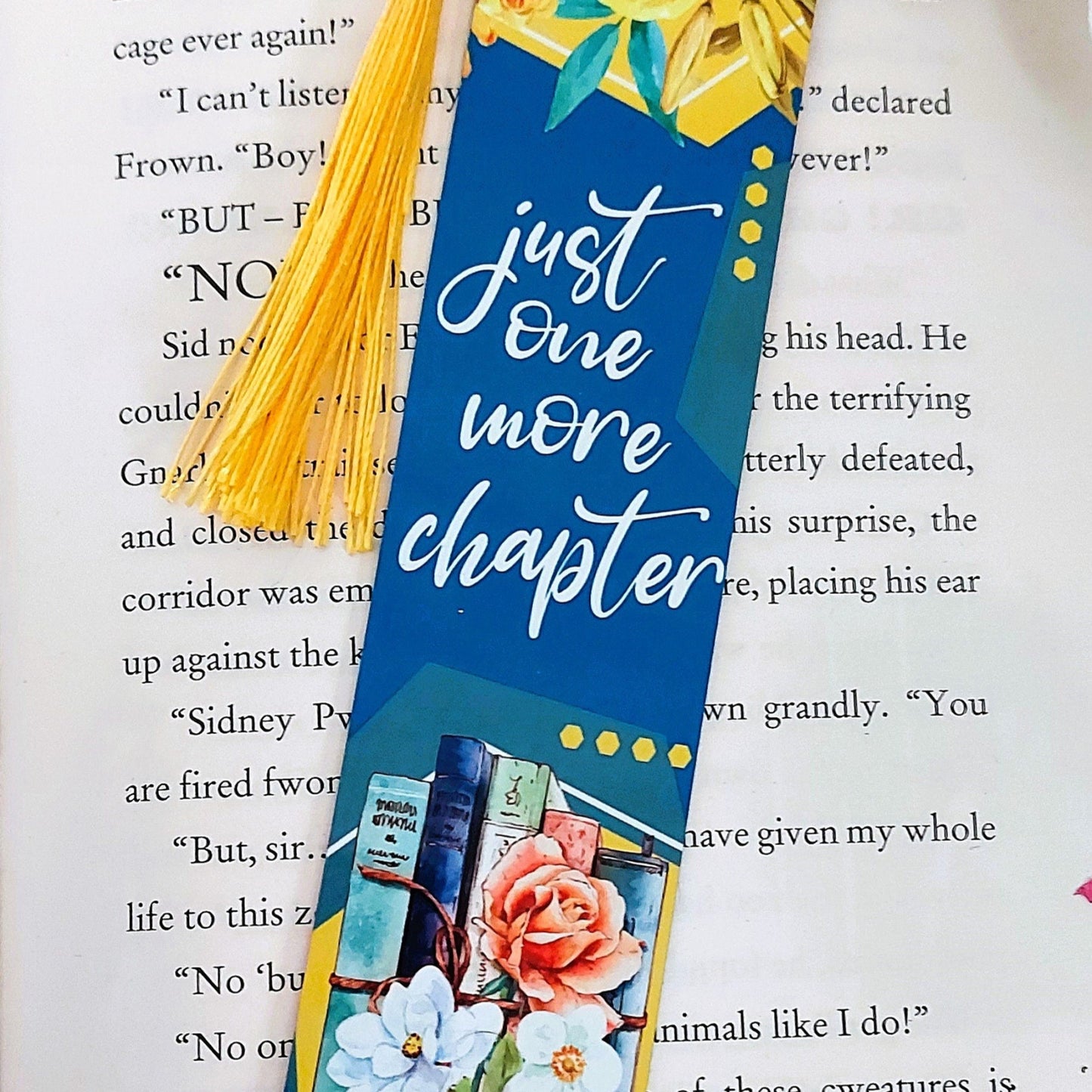 Personalised bookmark - Just One More Chapter