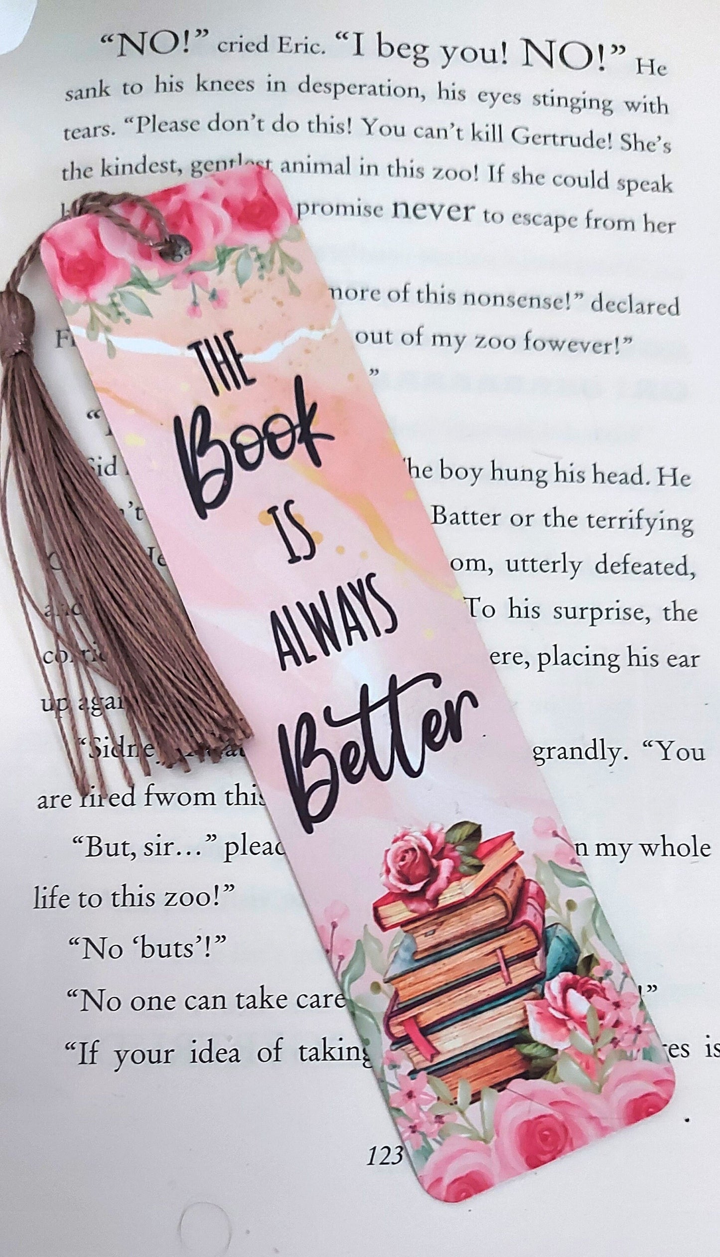 Personalised metal bookmark