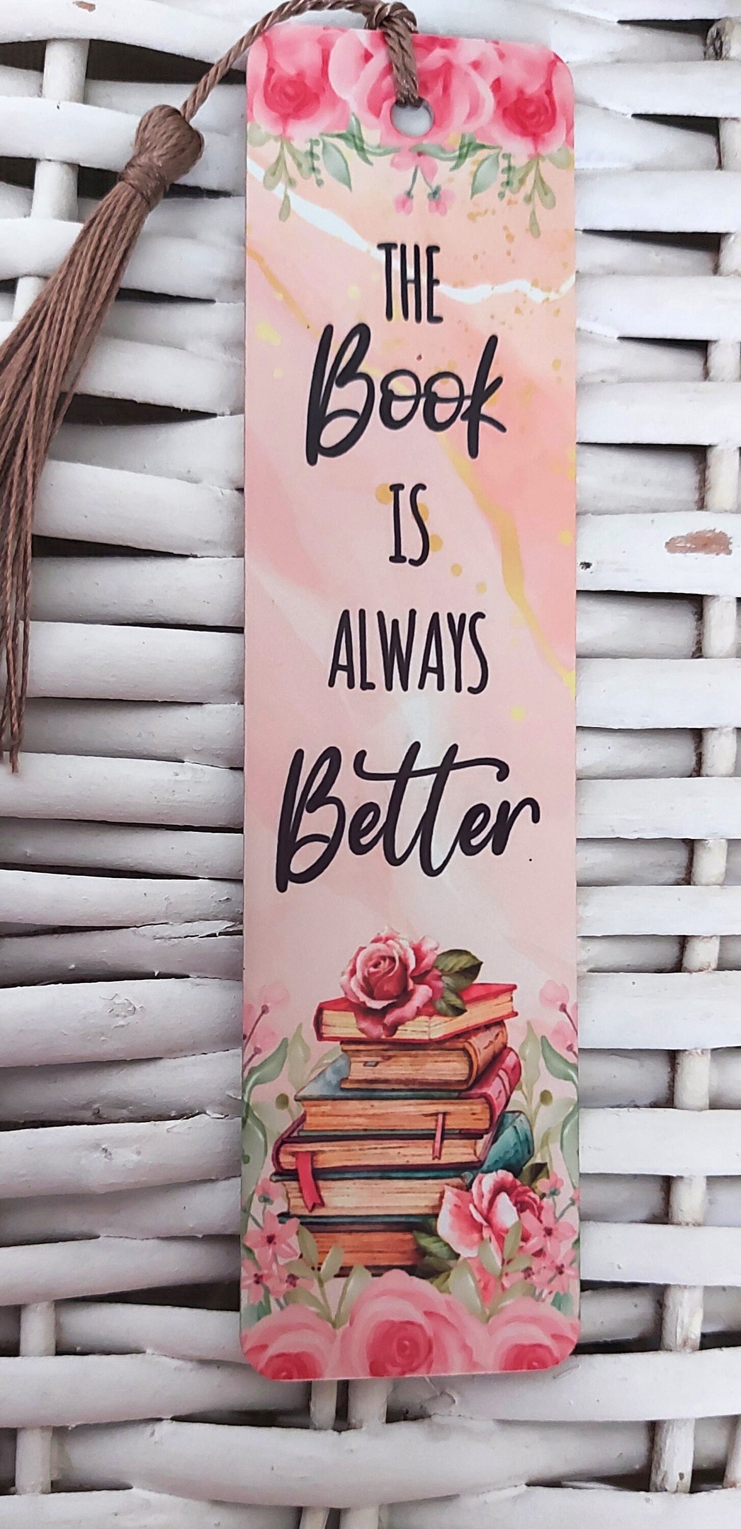 Personalised metal bookmark