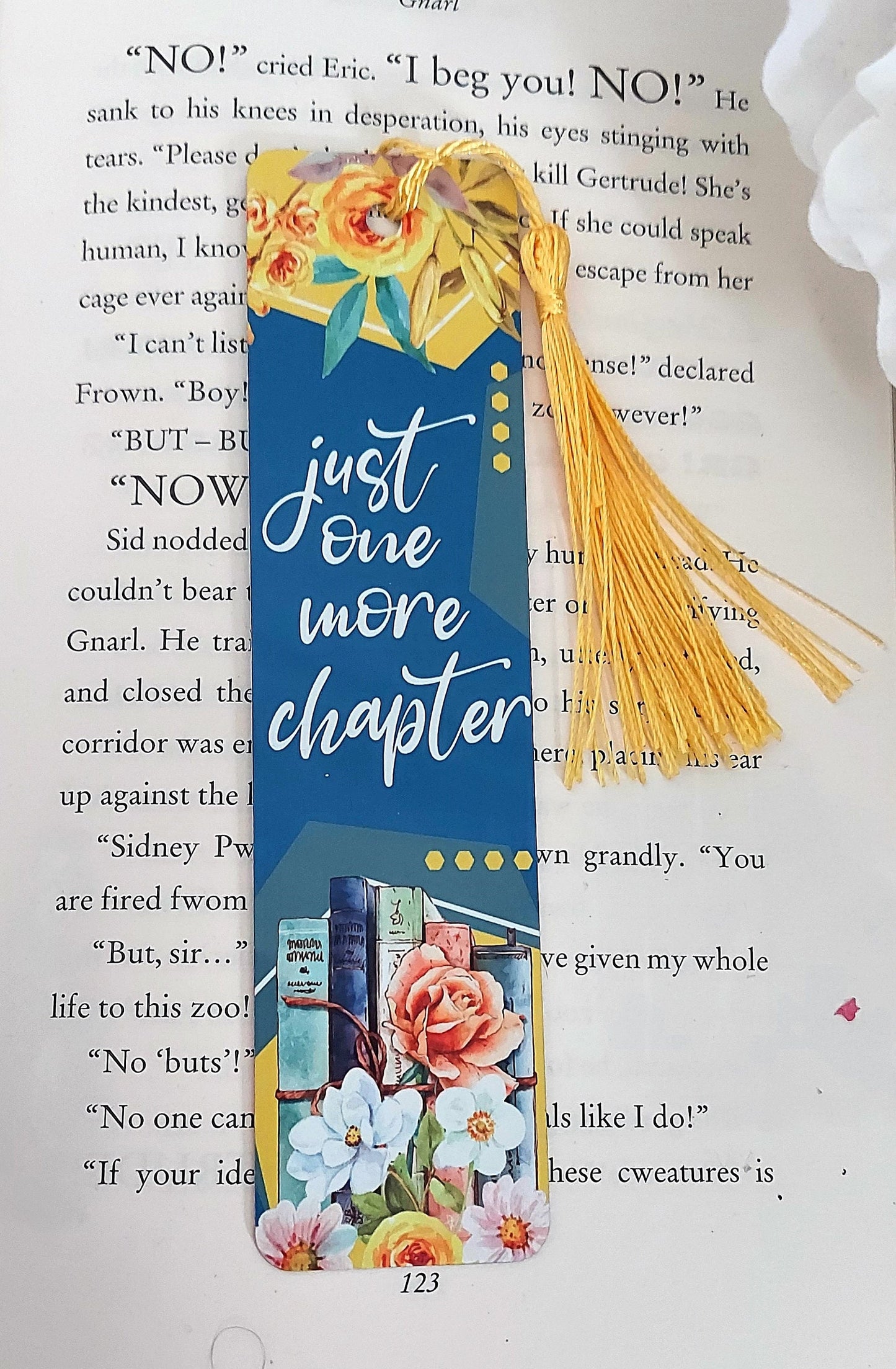 Personalised bookmark - Just One More Chapter