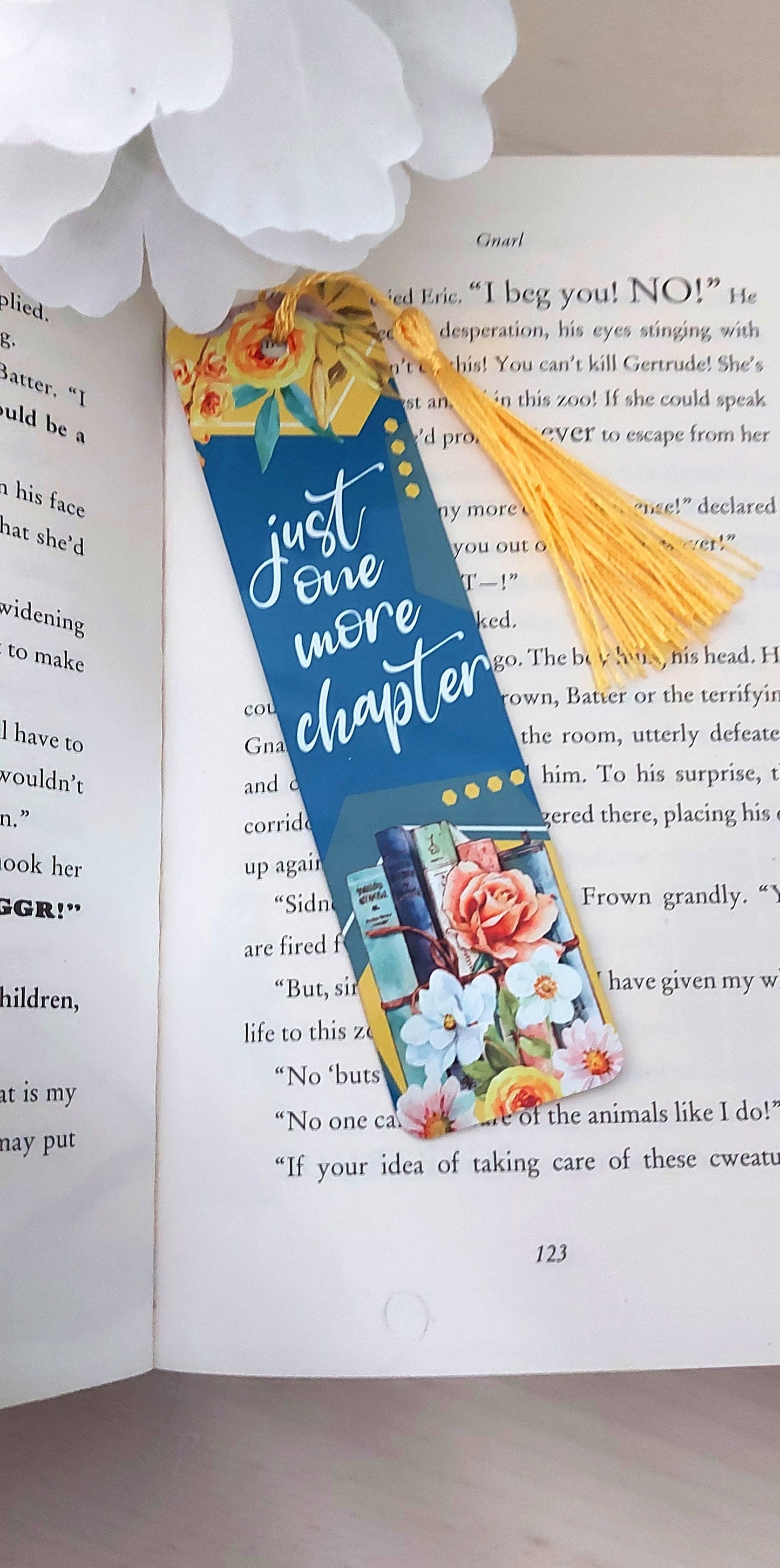 Personalised bookmark - Just One More Chapter