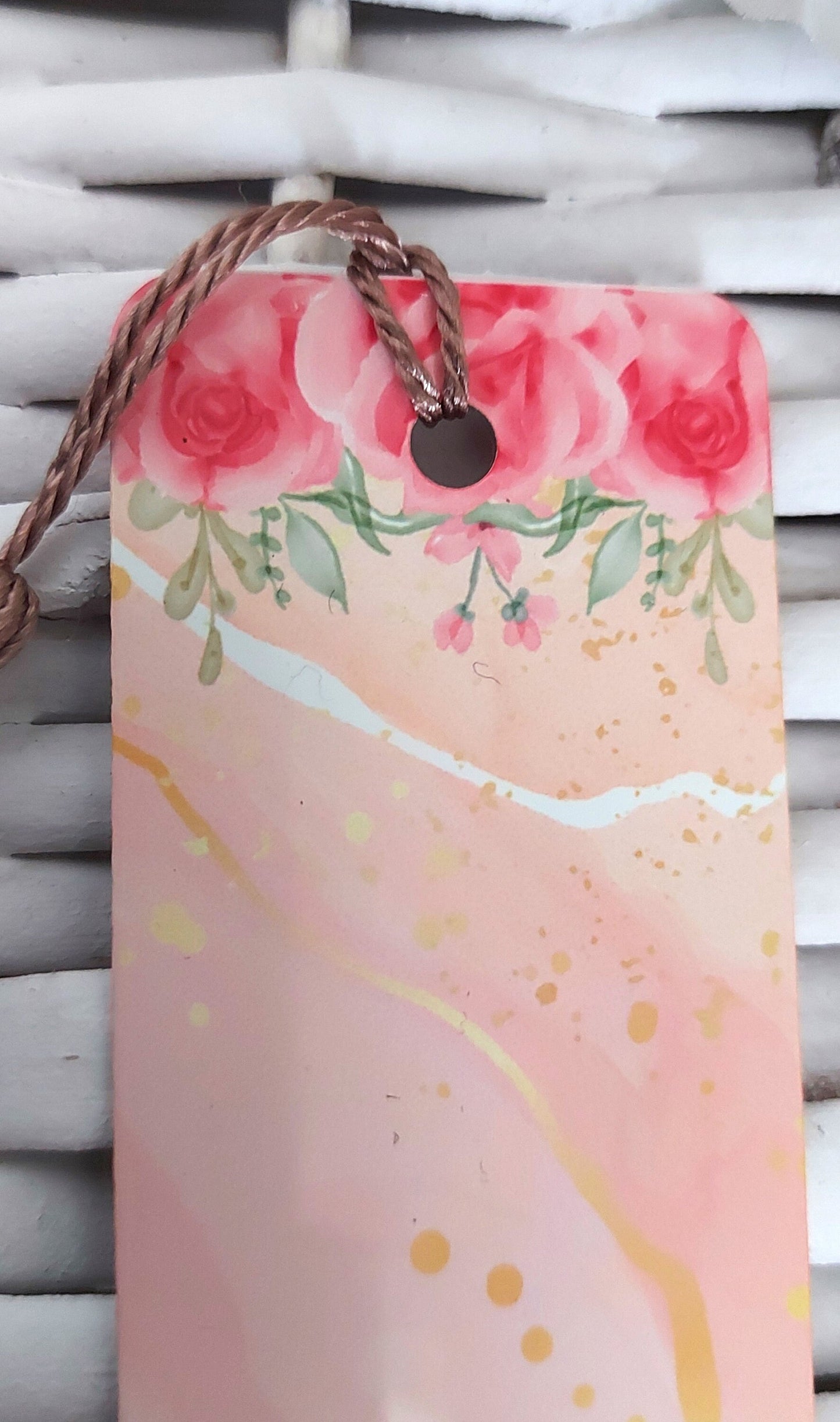 Personalised metal bookmark