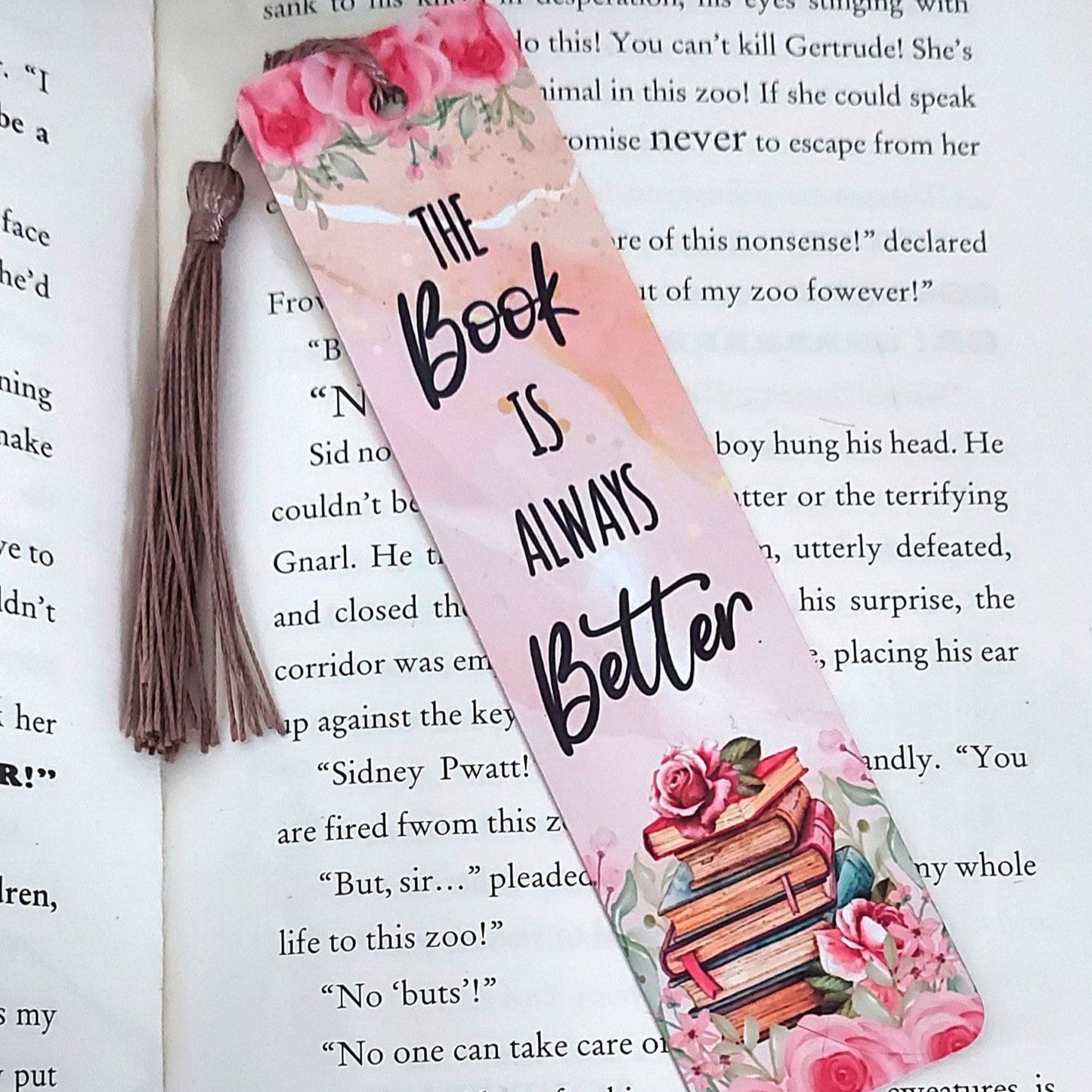 Personalised metal bookmark