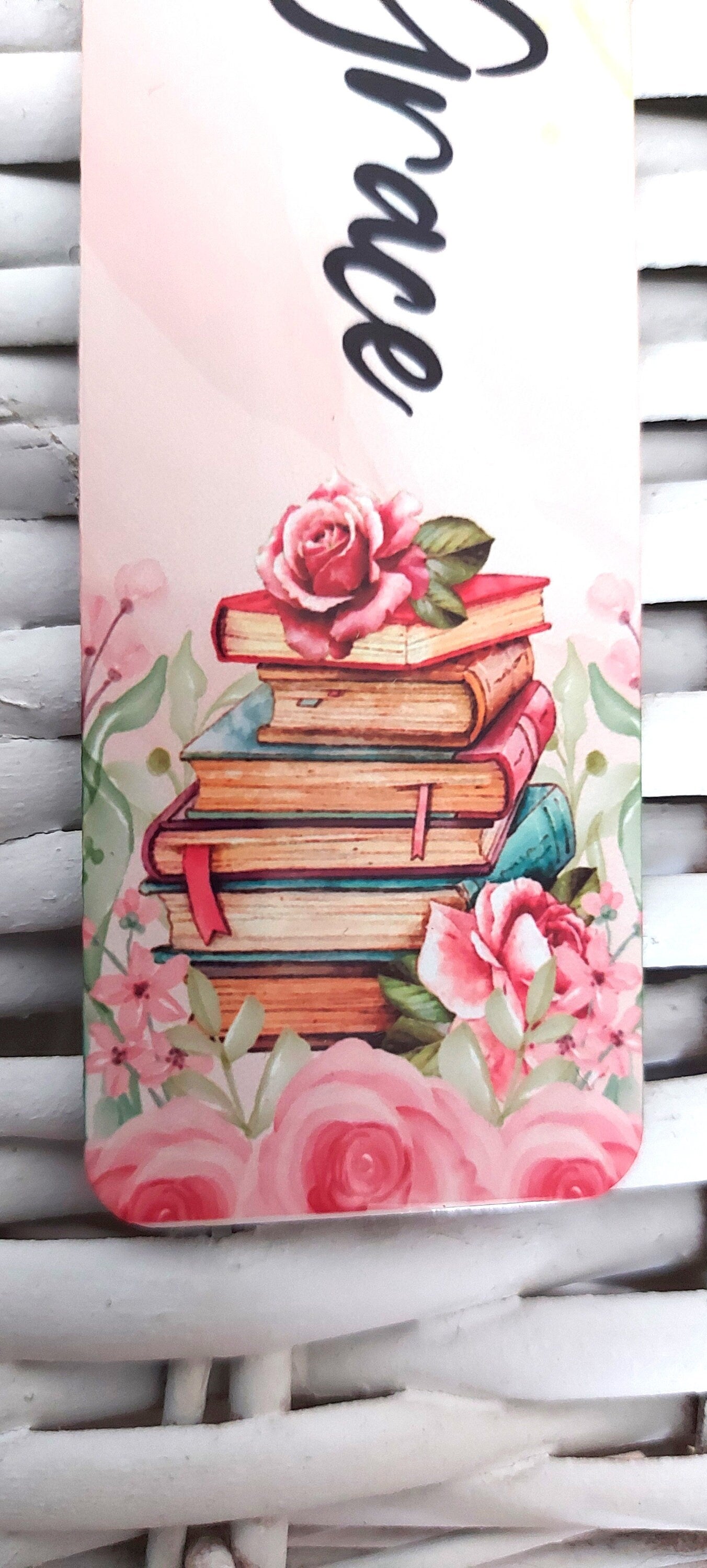 Personalised metal bookmark