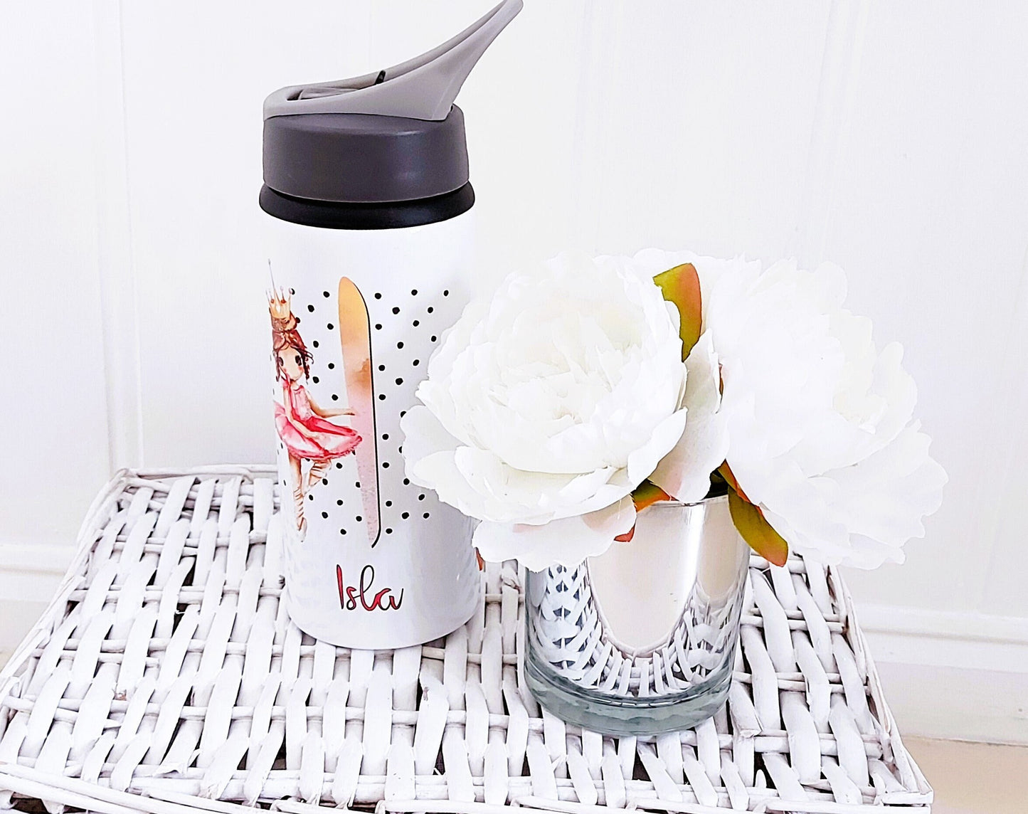 Personalised ballerina water bottle