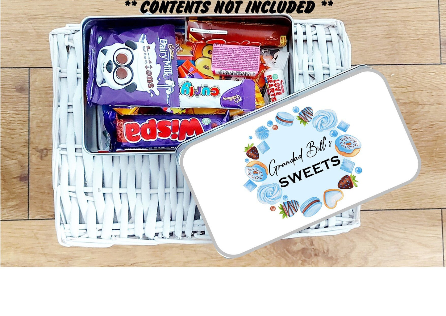 Personalised sweet tin gift for Grandad