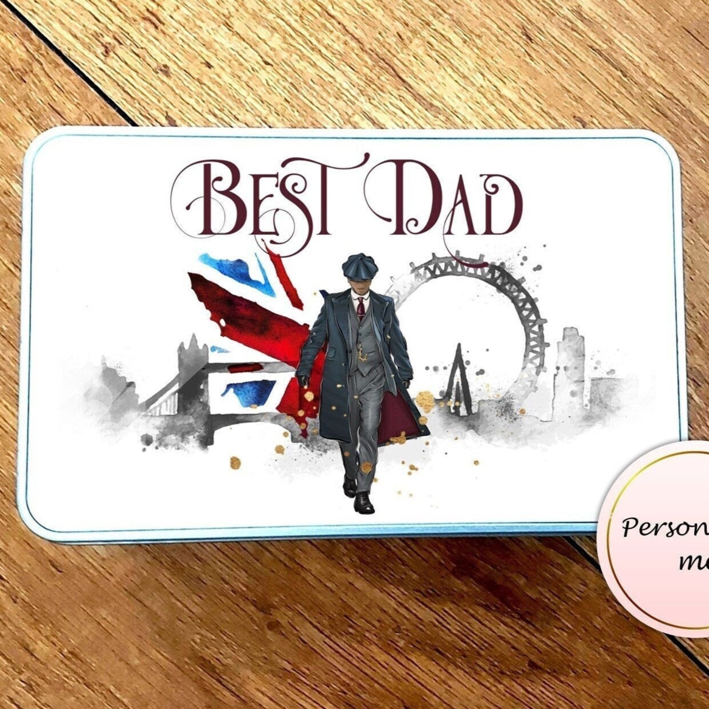 Personalised sweet tin for Dad, Father's Day sweets, storage tin, sweet tin, gift for Dad, Father's Day present