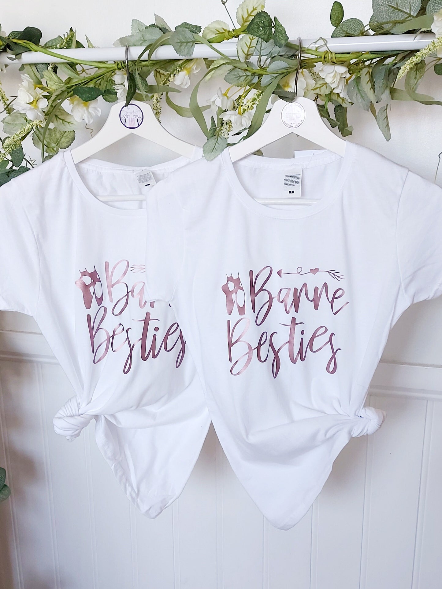 Barre Besties matching t-shirts, ballet t-shirts, ballet gift, gift for my bestie, gift for a ballerina