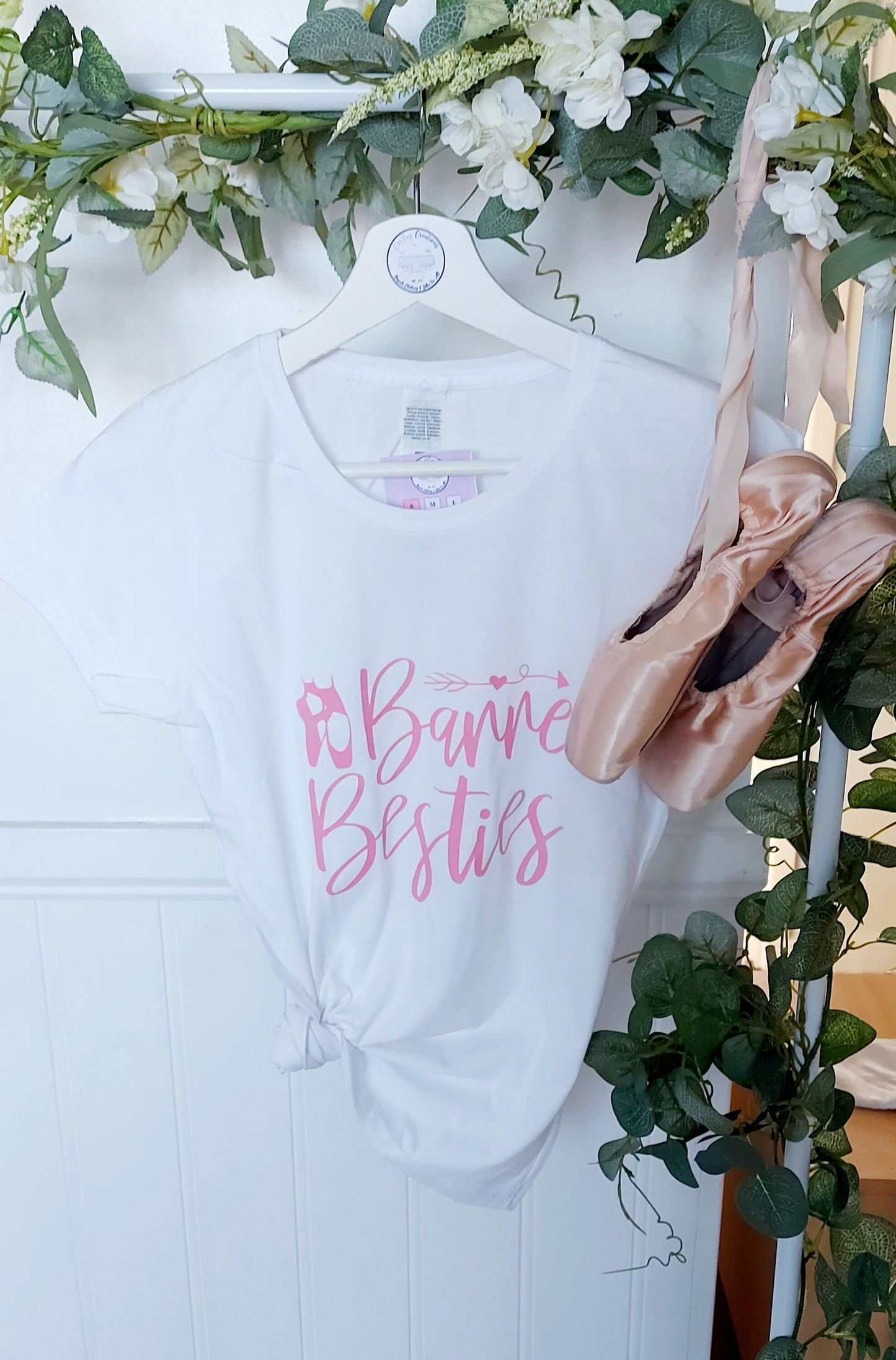 Barre Besties matching t-shirts, ballet t-shirts, ballet gift, gift for my bestie, gift for a ballerina