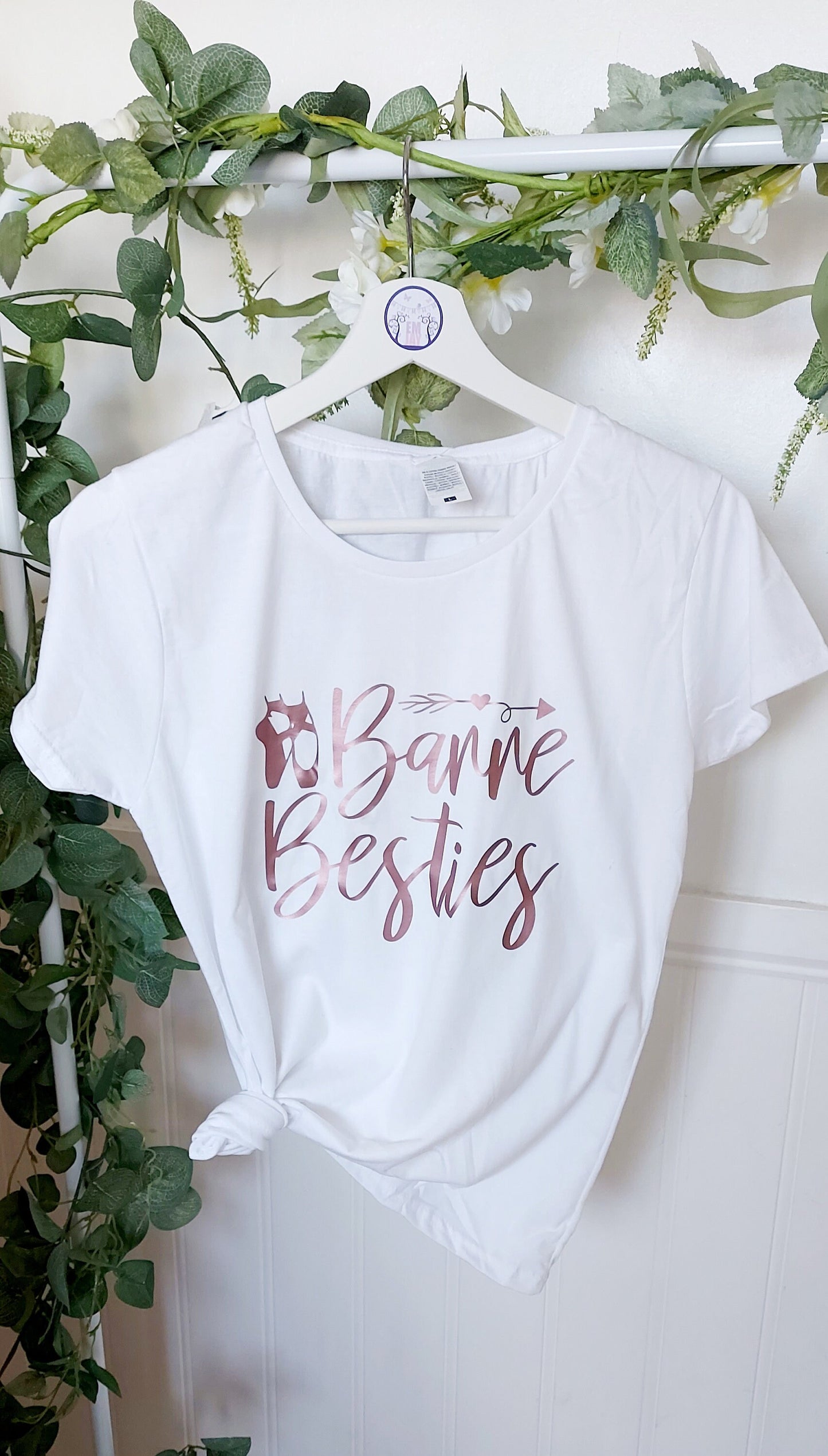 Barre Besties matching t-shirts, ballet t-shirts, ballet gift, gift for my bestie, gift for a ballerina