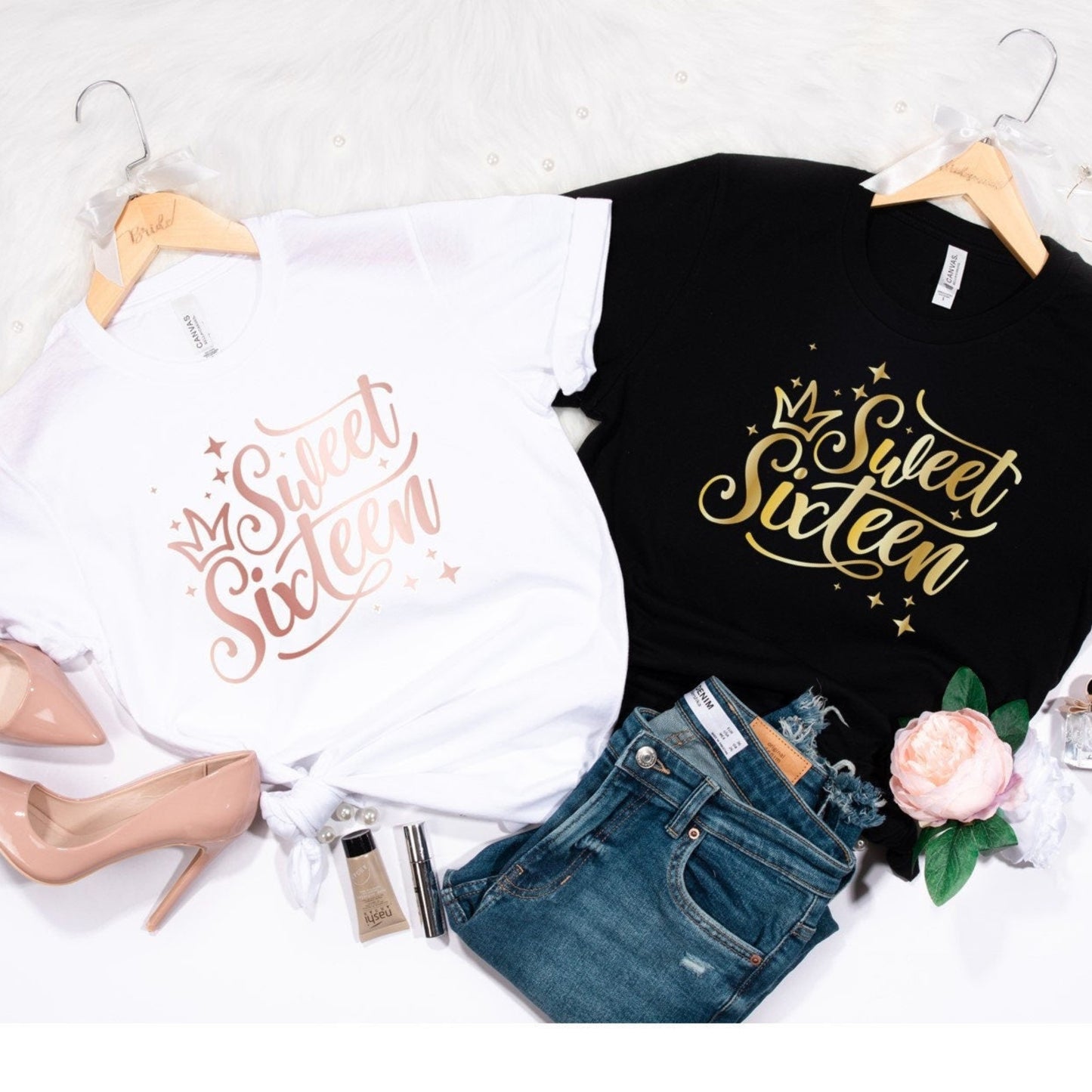 Sweet Sixteen birthday t-shirt - birthday top, 16th Birthday gift, birth date t-shirt, choose your colour top
