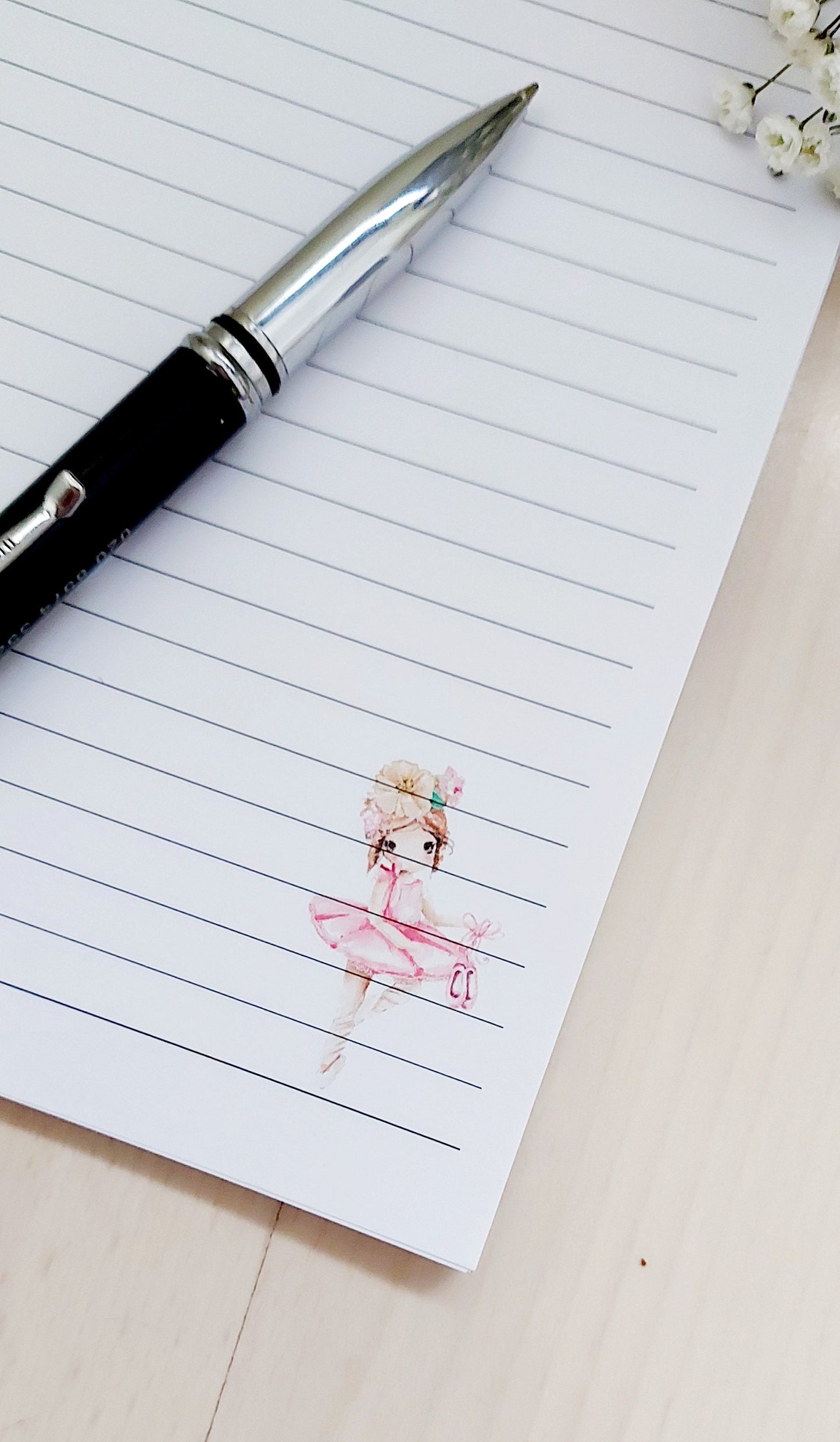 Personalised ballet notebook gift for girls