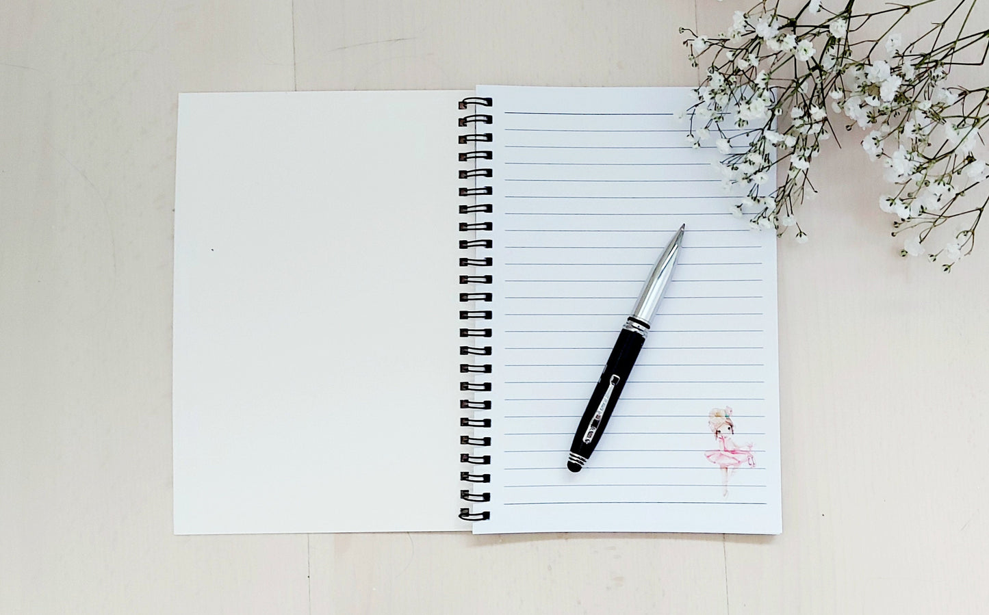 Personalised ballet notebook gift for girls