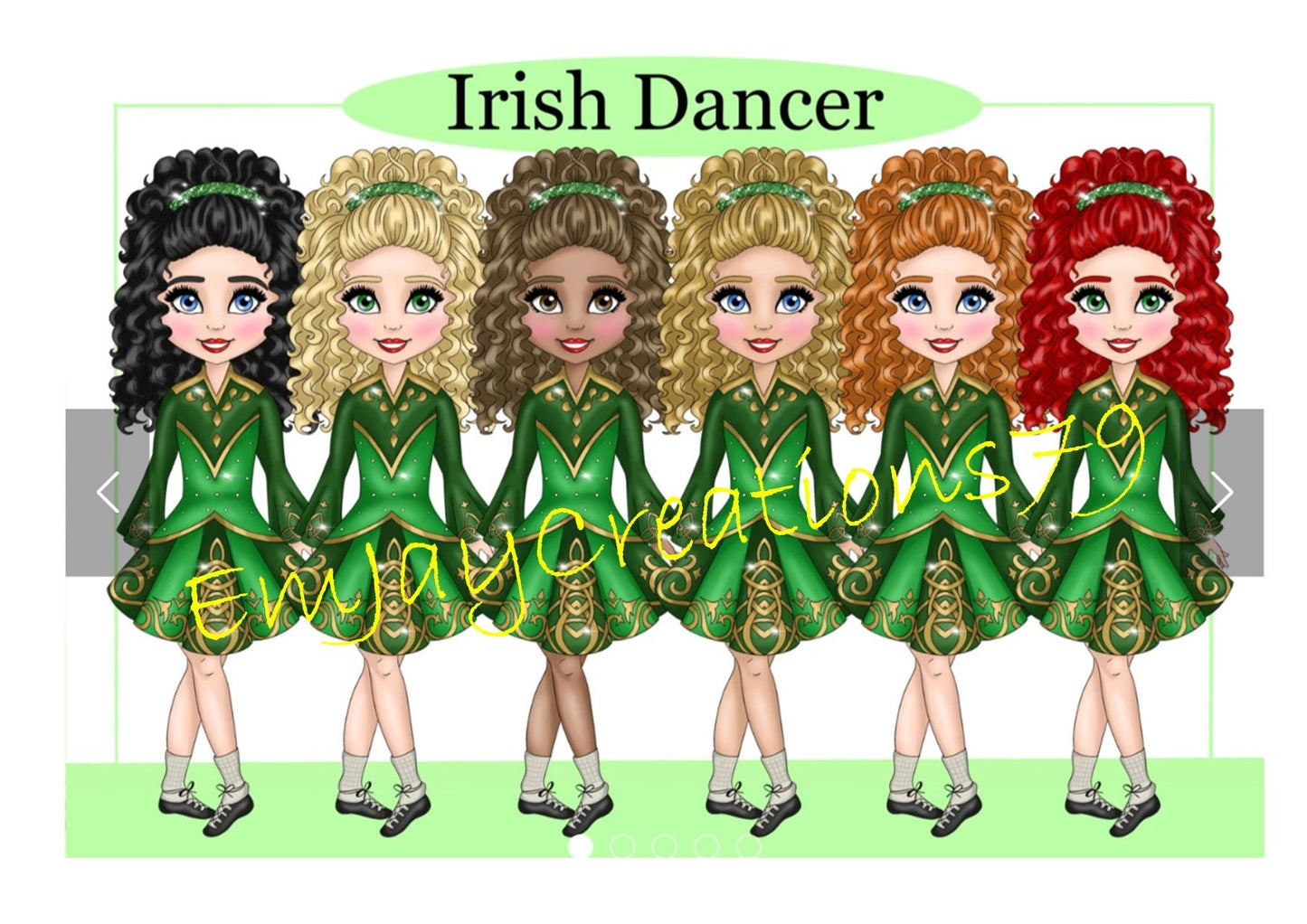 Irish dance hair accessory kit