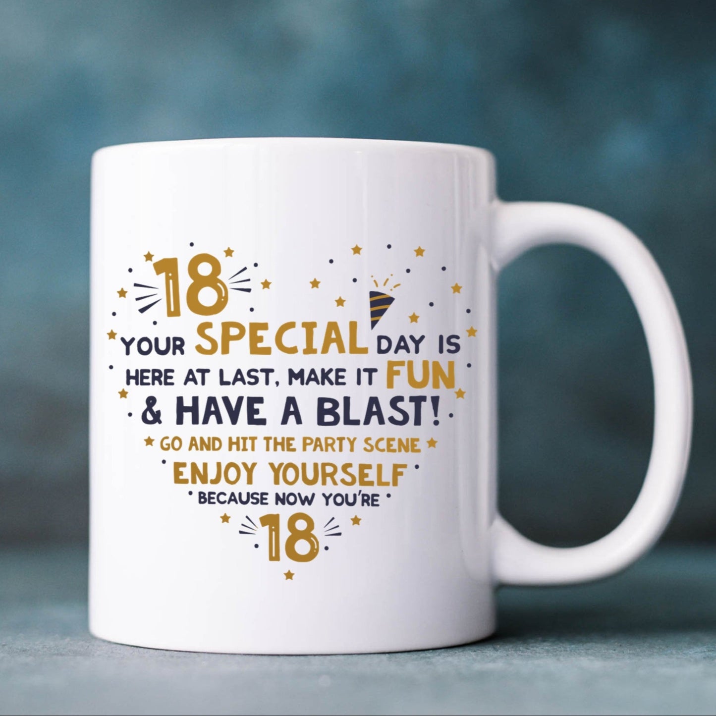 18th Birthday mug for son, 18th Birthday mug for him, boys 18th birthday mug