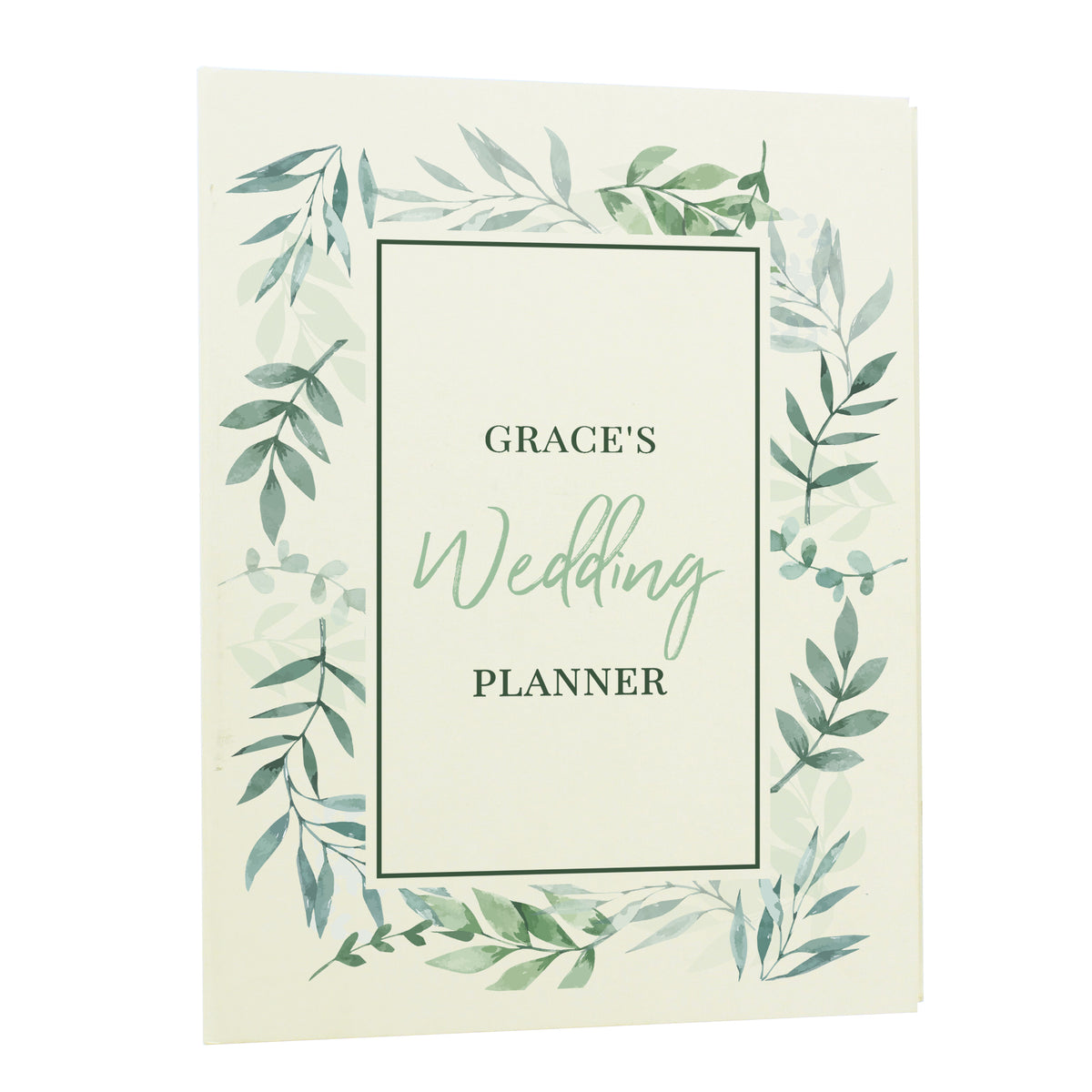 Personalised Botanical Border Wedding Planner