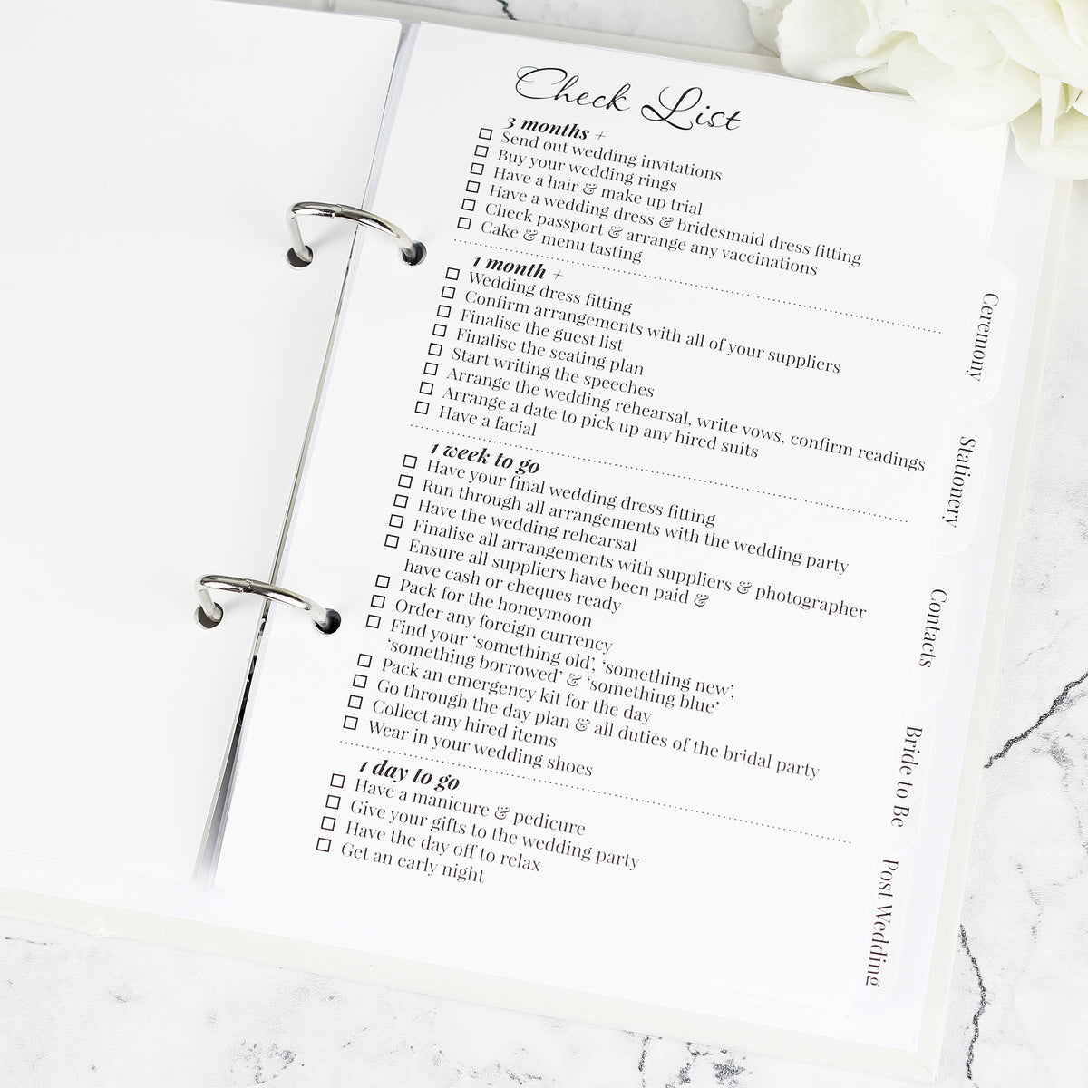 Personalised Botanical Border Wedding Planner