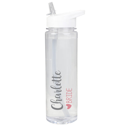 Personalised Wedding Party Water Bottle