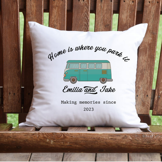 Personalised caravan / camping cushion