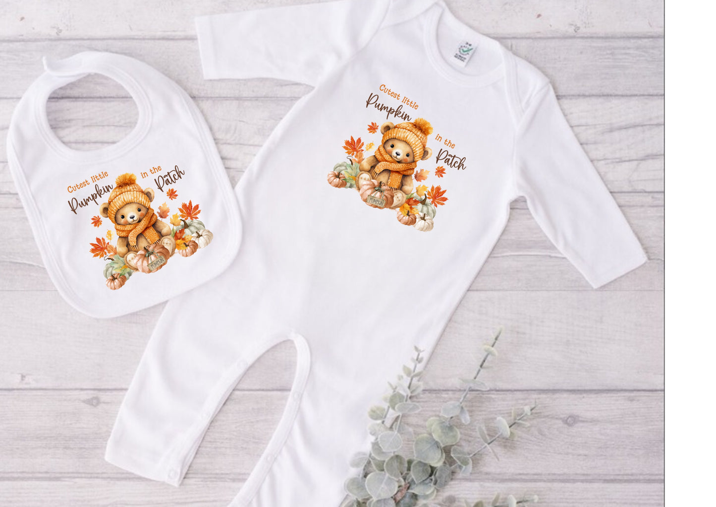 Cutest Pumpkin baby outfit - choose from bib,vest, sleepsuit or tshirt