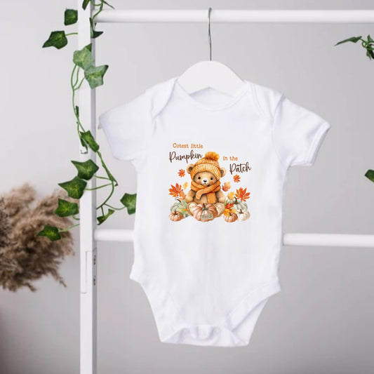 Cutest Pumpkin baby outfit - choose from bib,vest, sleepsuit or tshirt