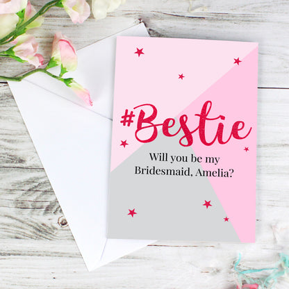Personalised #Bestie Card