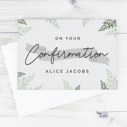 Personalised Confirmation Card