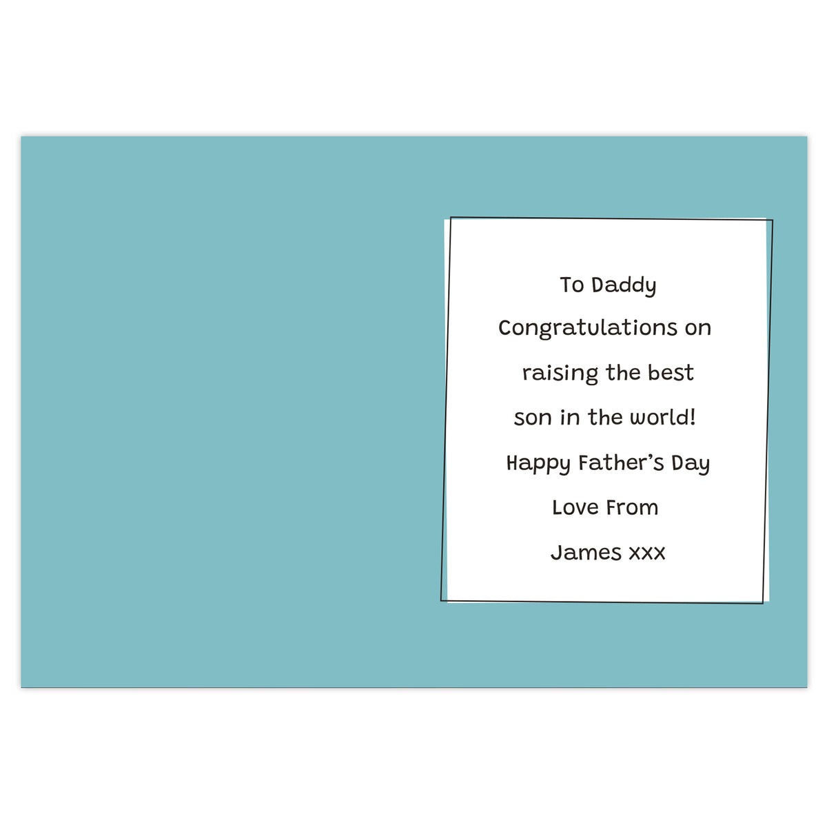 Personalised Well Done Dad... Card
