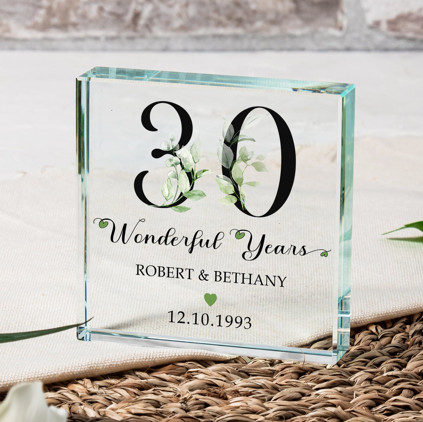 Wonderful Years Anniversary Glass Token