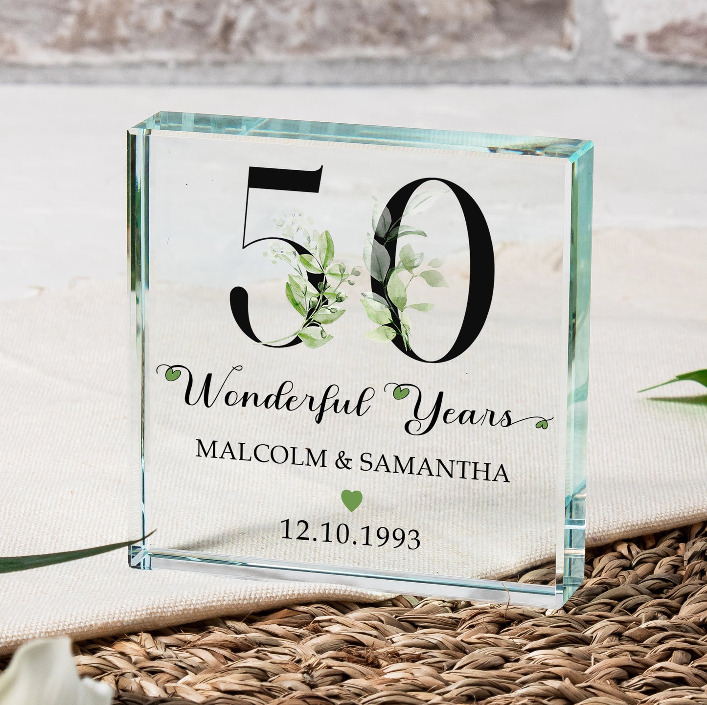 Wonderful Years Anniversary Glass Token