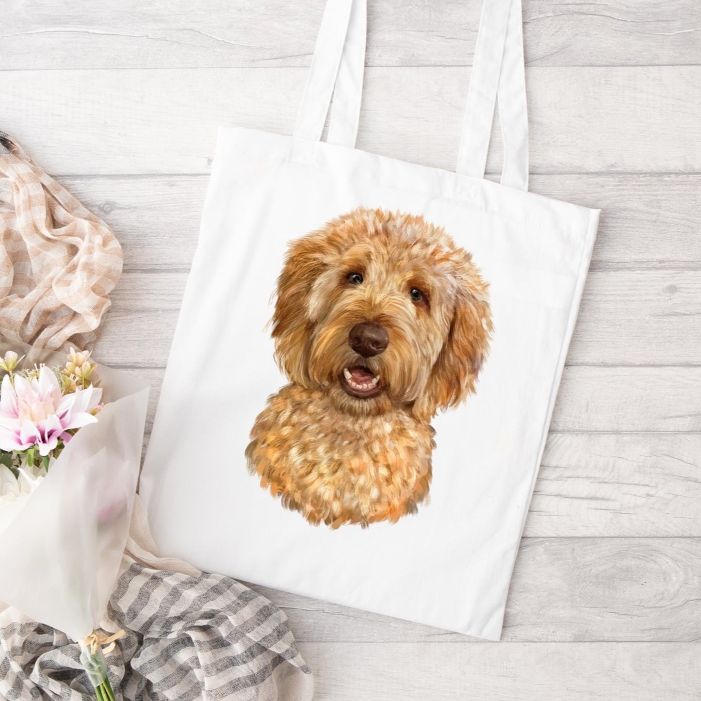 Goldendoodle Cockerpoo Tote Bag, Dog Lover Birthday Gift, Gift For Her