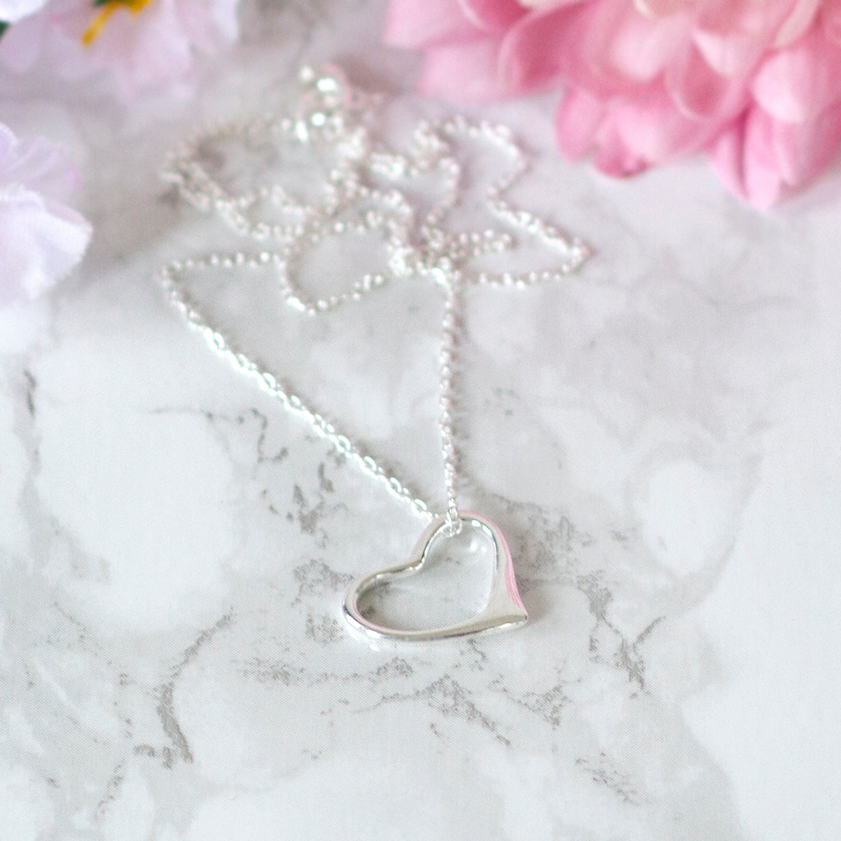 Sterling Silver Birthday Heart Pendant Necklace – Personalised for Any Age