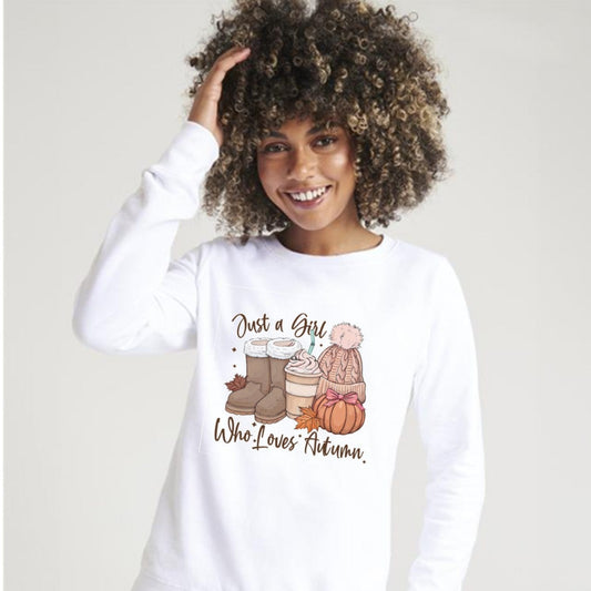 Just a Girl who Loves Autumn Sweatshirt