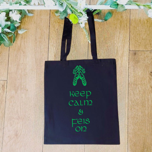 Keep Calm & Feis On Irish dancer's tote/shoulder bag