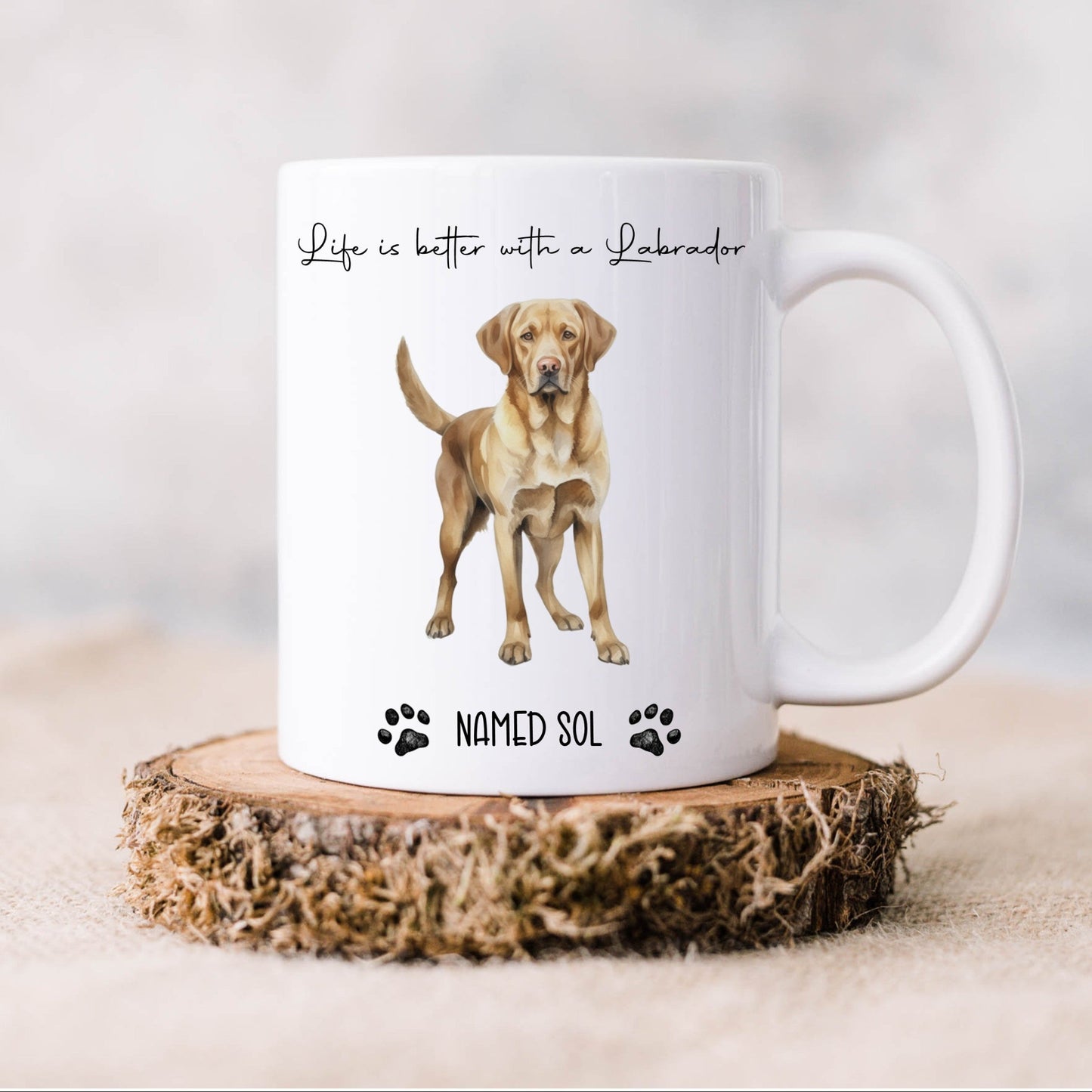Personalised Labrador Dog Breed Mug