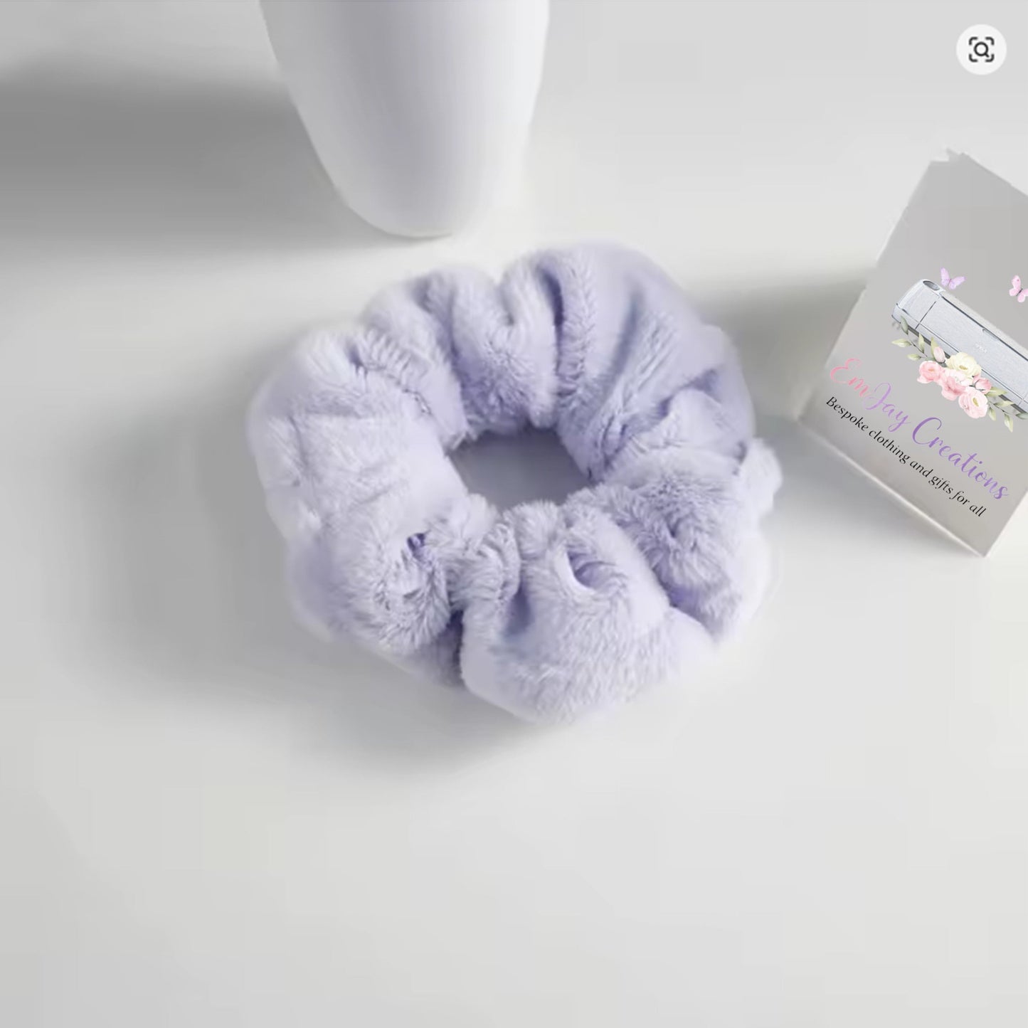 Plush hair scrunchie - lavender