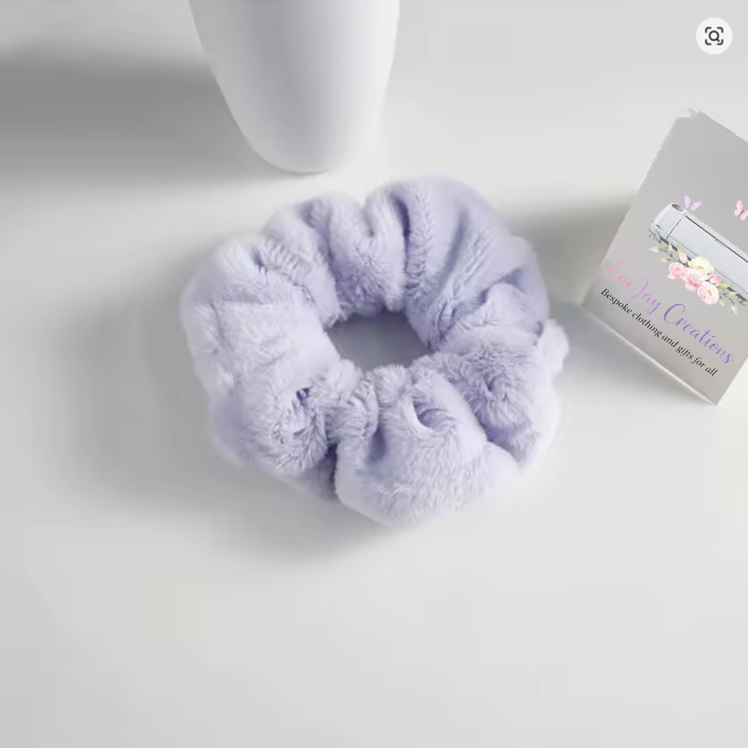 Plush hair scrunchie - lavender