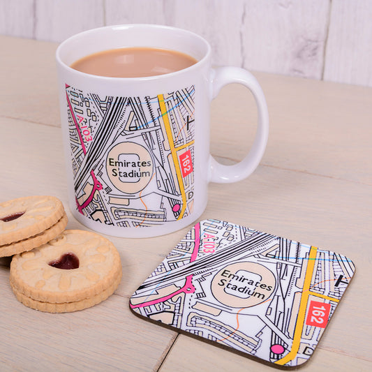 Favourite Place football stadium Mug & Coaster Set