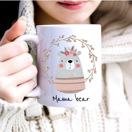 Cute Mama Bear Mug - Perfect Mother's Day Gift! mug for Mum