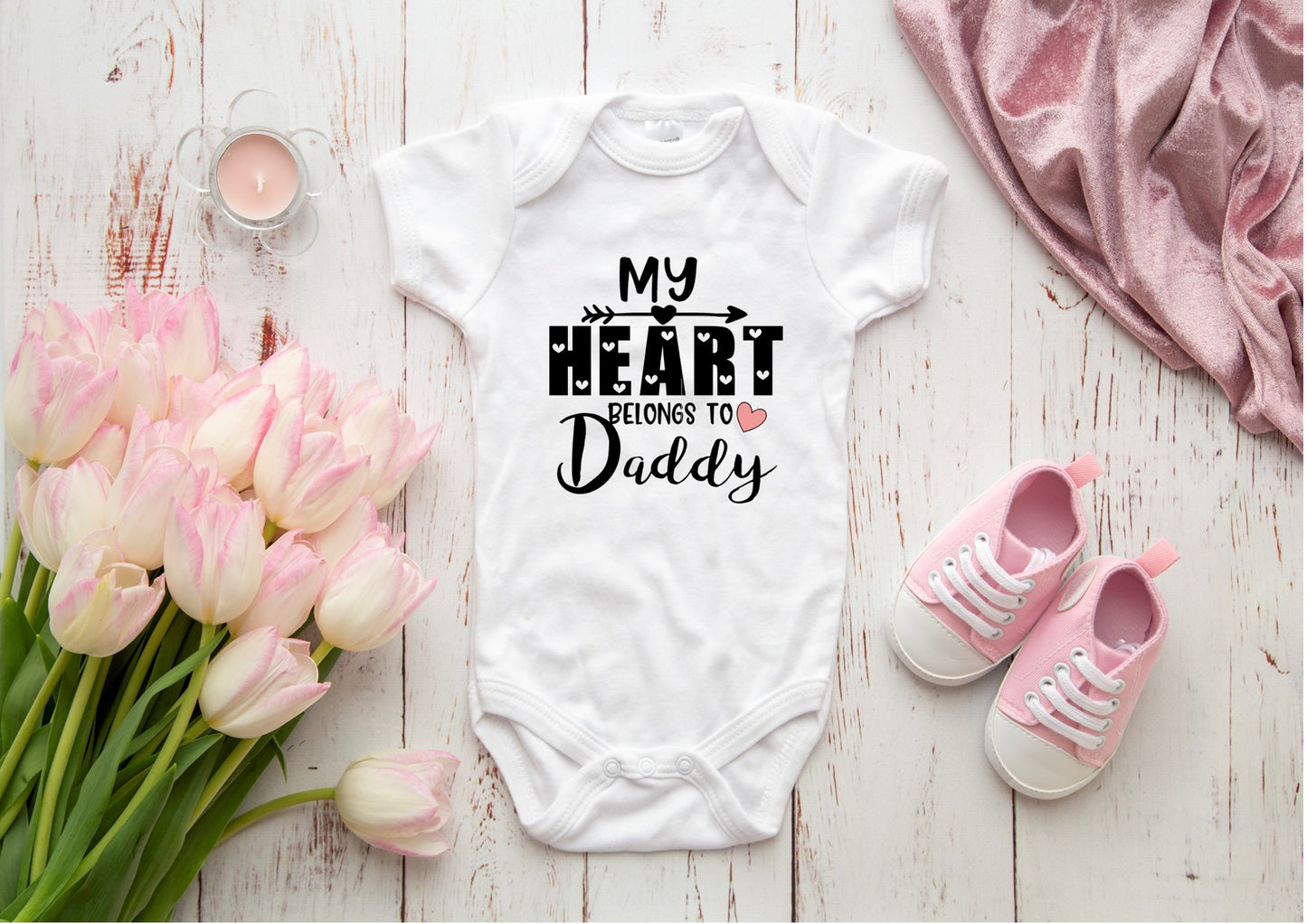 My Heart Belongs to Mummy/My Heart Belongs to Daddy Valentines' Day gift from baby