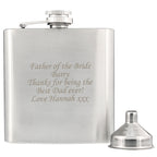 Personalised Boxed Stainless Steel Hip Flask
