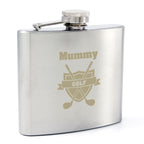Personalised Golf Crest Hip Flask
