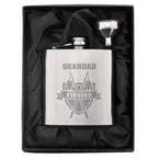 Personalised Fishing Crest Hip Flask