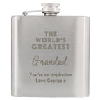 Personalised The Worlds Greatest Hip Flask