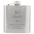 Personalised No.1 Hip Flask