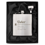 Personalised Usher Hip Flask