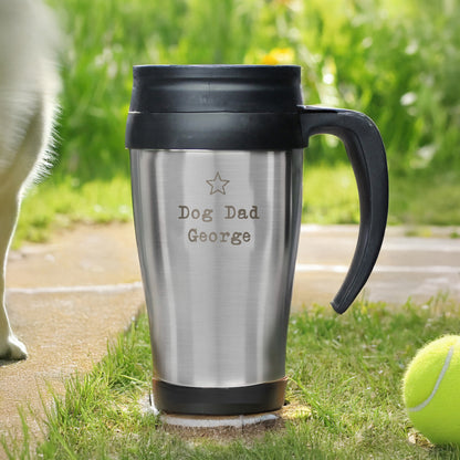 Personalised Star Metal Travel Mug